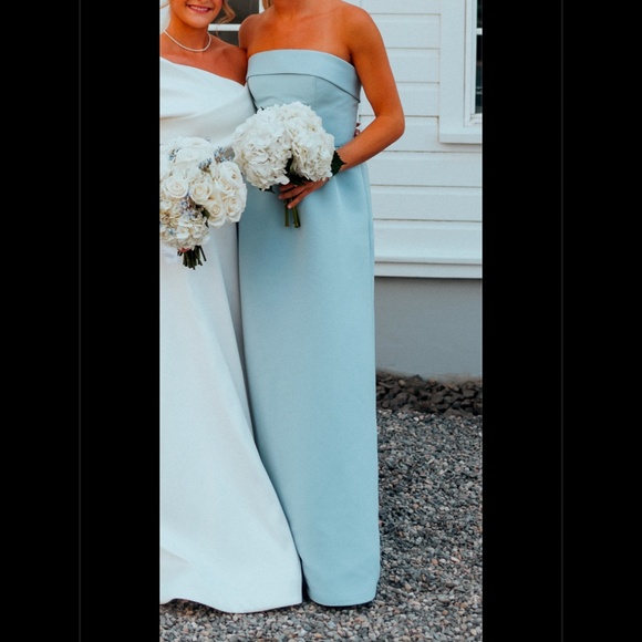 Amsale Rene Dress in Ice - Picture 2 of 6